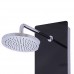 Item Valley 59" Tempered Glass Shower Panel Rainfall Bathroom Massage Body Jet w/Hand Shower - B07B9TYFY8